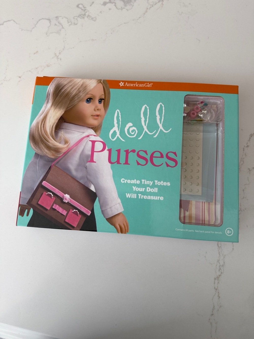 American Girl Doll Purses Kit - Teal & Pink Accents